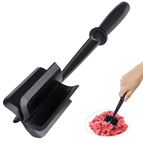 Meat Chopper, Potato Masher Ground Beef Masher Chop and Stir Meat Masher Tool.