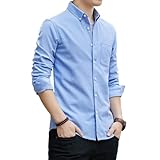 [Senneak] カジュアル 半袖 長袖 シャツ ボタンダウン ワイシャツ カットソー トップス メンズ