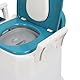 Nachtkommode, Toilettenstuhl mit Tragbarem Töpfchen und Armlehnen, Müllsack, Töpfchenstuhl für ältere Menschen und Behinderte, Tragbare Toilette für Senioren, Schlafzimmer,