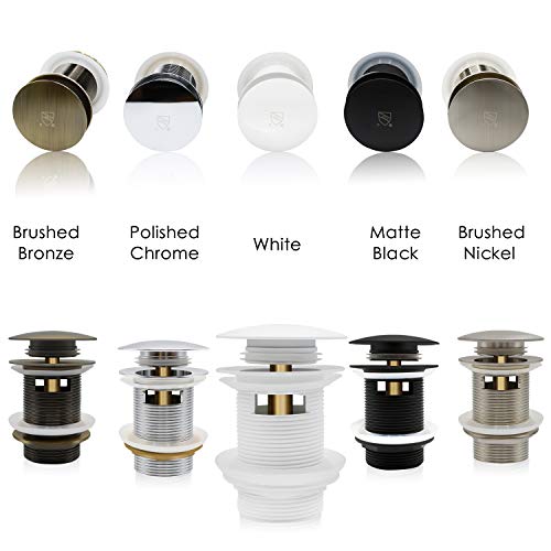 Ferdy Pop-Up Drain For Freestanding Bathtub, Polished Chrome Finish, Cupc Certification, Freestanding Bathtub Drain Stopper #TOP4