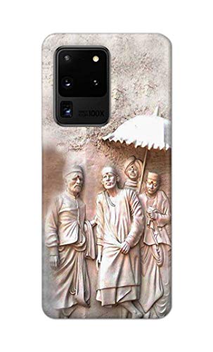 Image of Printed Hard Back Cover Case for Samsung Galaxy S20 Ultra 4G | Samsung S20 Ultra 5G Back Cover (Sai Baba) -1803