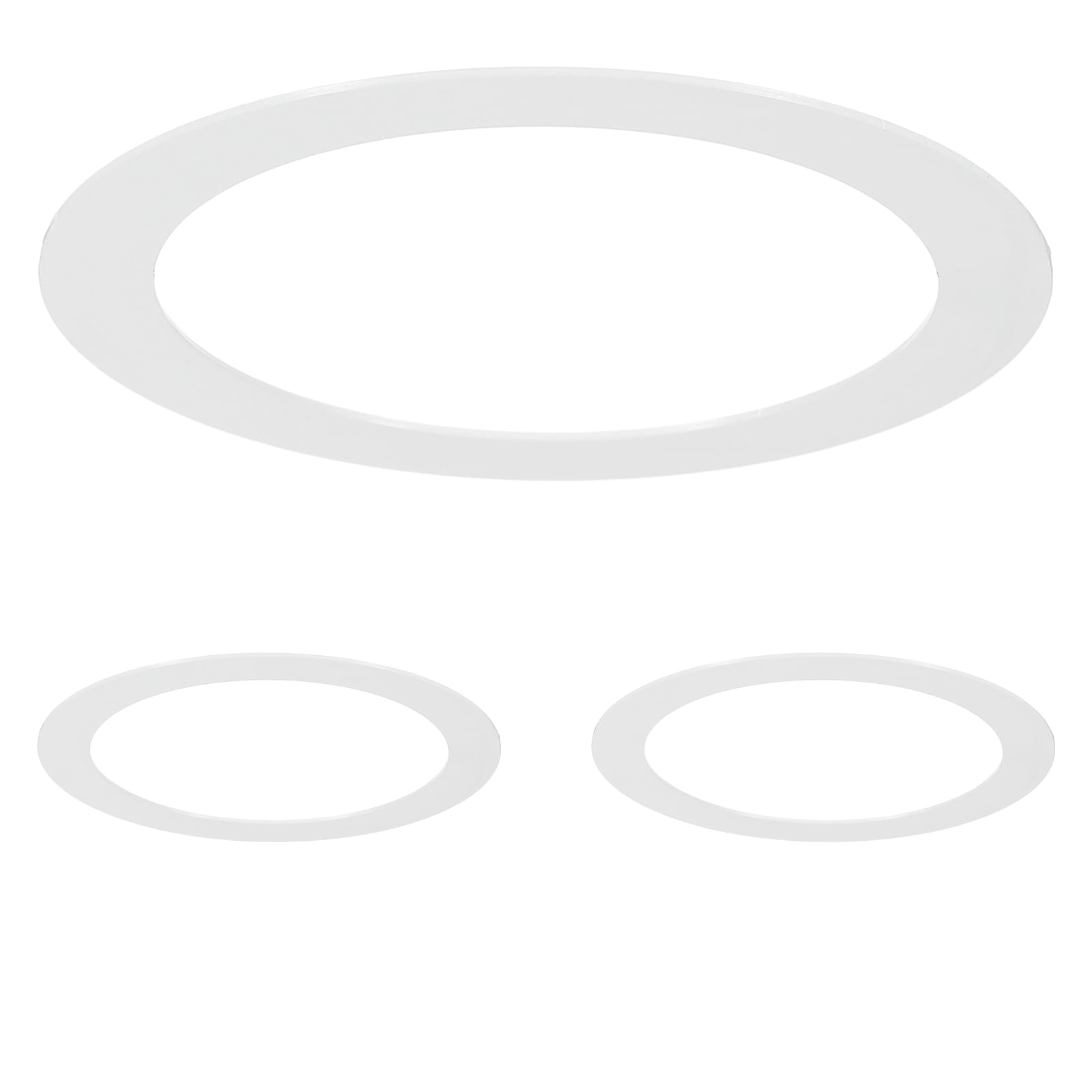 VIAPUICE Recessed Light Trim Ring for ID 105mm OD 135mm 3Pcs, White