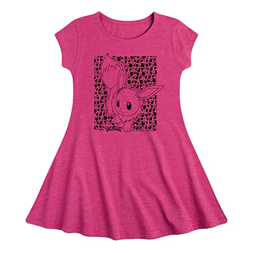 HYBRID APPAREL - Pokémon - Eevee Pattern - Youth Girls Fit and Flare Dress