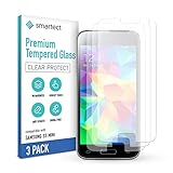 smartect Schutzglas kompatibel mit Samsung Galaxy S5 mini [3 STÜCK - KLAR] - Tempered Glass 9H Härte - Blasenfreie Schutzfolie - Anti Fingerabdruck - Touch Sensitive