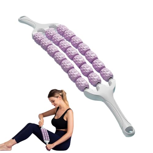 Fenayuu Rouleau musculaire pour les jambes | Rouleau de massage ergonomique des fascias pour la régénération musculaire | Soin des articulations Appareil de fitness pour l'entraînement des pieds, du