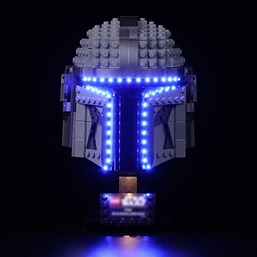 cooldac Licht-Kit für Lego Star Wars 75328 Der Mandalorian Helm, LEDs Beleuchtungsset Kompatibel mit Lego 75328 (Hinweis: Packung ohne Baustein, nur Lichtkit) Cover
