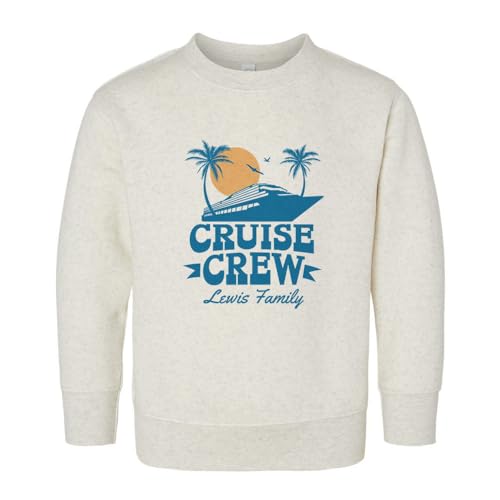 Cruise Crew Lewis Family Kids Sweatshirt Toddler 3T Natural Heather