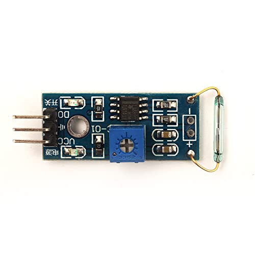 5pcs Dry Reed Pipe Sensor Module Magnetron Module Dry Reed Switch Magnetic Control Switch