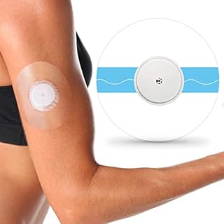 100Pcs Libre 2 Plus Sensor Covers Waterproof Freestyle Clear Adhesive Patches for Libre 2/3, Latex-Free & Hypoallergenic, with No Glue in the Center, 15 Days Long Lasting CGM Tape