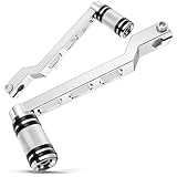 Benlari Heel Toe Shifter Lever Pegs, CNC Shift Lever Peg Fit for Harley Touring Electra Glide Street Road...