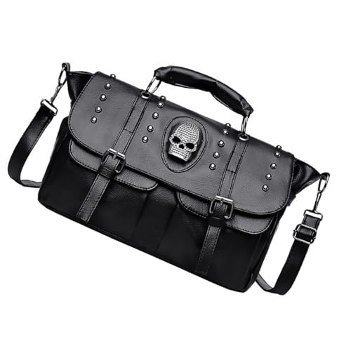 Sac à bandoulière crâne rétro femme pour sorties et fac