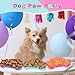 Nitial 60 Pcs Dog Bone Serving Trays, Plastic Dog Birthday Decorations Colorful Disposable Pet Patrol Plates Tableware Party Supplies(Sweet Color)