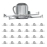 Anyhome 24 Pack 6 Inch Can Light Housing,New Construction Recessed Lighting Housing,Air Tight,E26 Base...