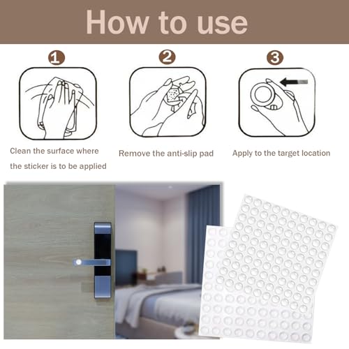 Lxtness 300 Stück Gummipuffer Selbstklebend,Gummipuffer,Schutzpuffer Möbelpuffer,Türpuffer Pads für Türen, Schränke, Schubladen, Tastatur