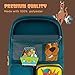 Concept One Scooby Doo Backpack with Mystery Machine Keychain, Travel Bag for Men and Women, Adjustable Shoulder Straps, Green, 17 Inch