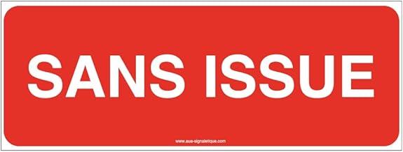 AUA SIGNALETIQUE - No Issue panel - text - 160x60mm, Adhesive vinyl