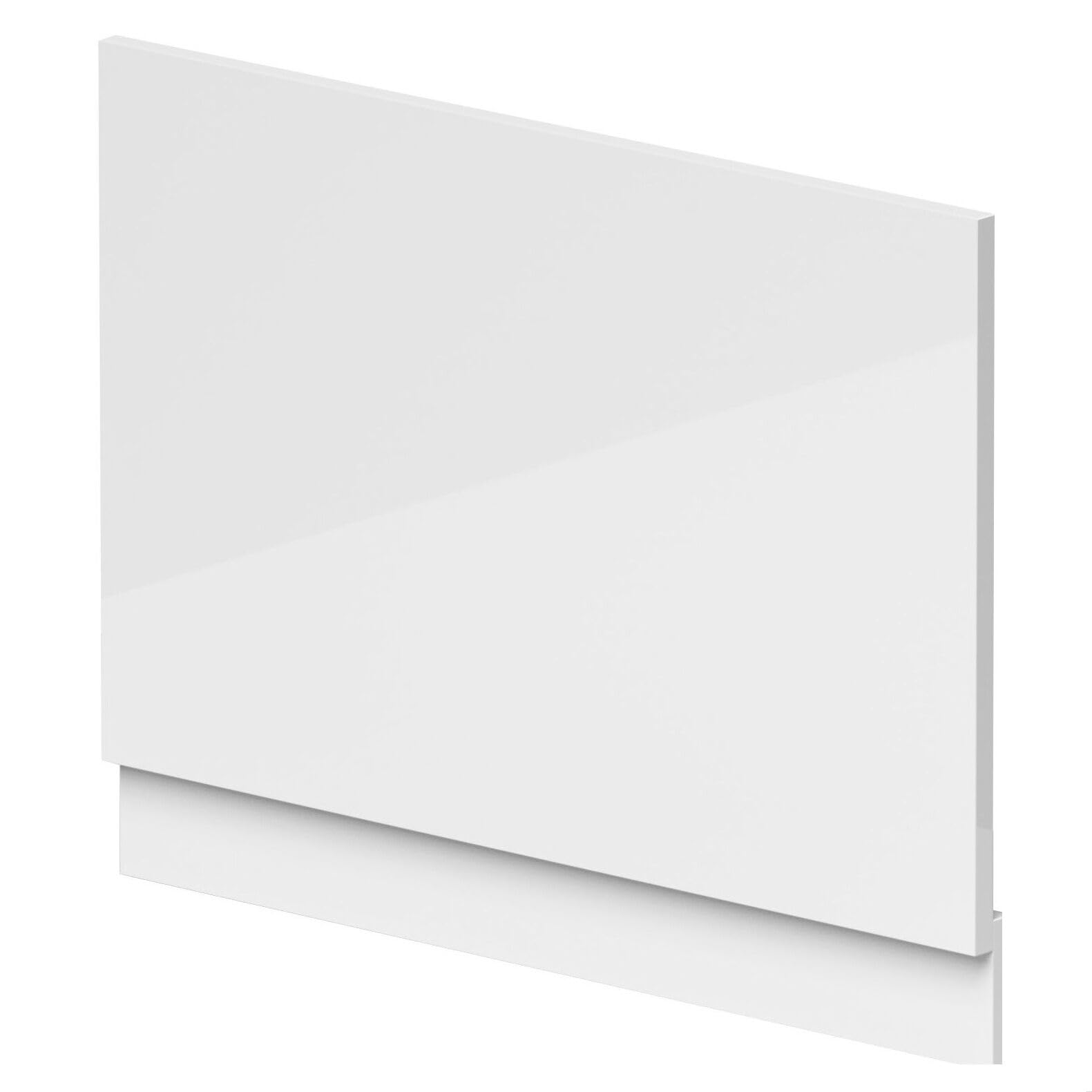 Balterley White Bath End Panel 750Mm, Mdf End Bath Panels With Plinth, Straight Bathroom Panels For Bathtub, Water Resistant Panel Covering For Bathroom Baths And Soaking Tubs (White)