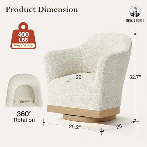 Sillón Giratorio Blanco con Tapizado Suave miniatura 2