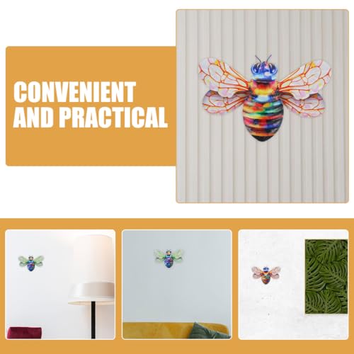 Abejas de hierro forjado Toddmomy para eliminar la monotonía de la pared 6