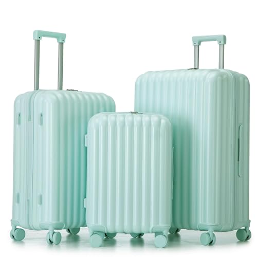 Image of 3-Piece ABS Hardshell Luggage Sets Lightweight, Tough & Scratch-Resistant