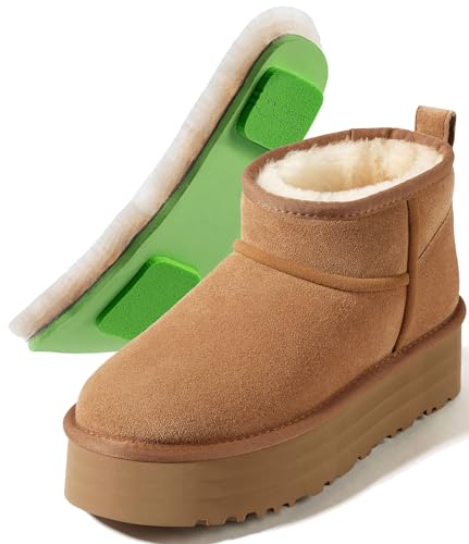 Mel&Syd 100% Australian Sheepskin Mini Boots Women - Waterproof Suede