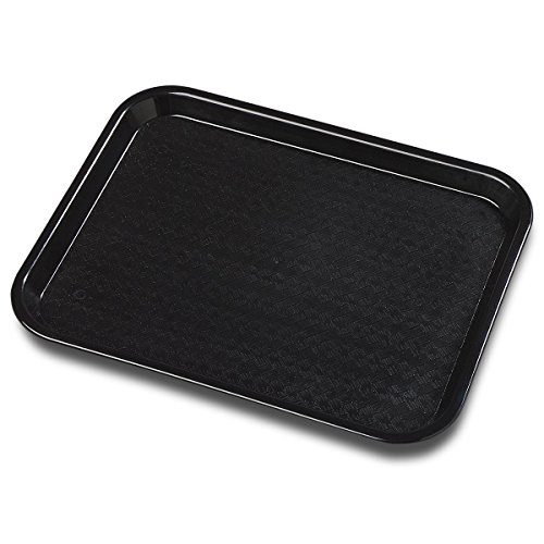 Foodservice Essentials (FFT-1014BK) Fast Food Tray (10-Inch x 14-Inch, Plastic, Black)