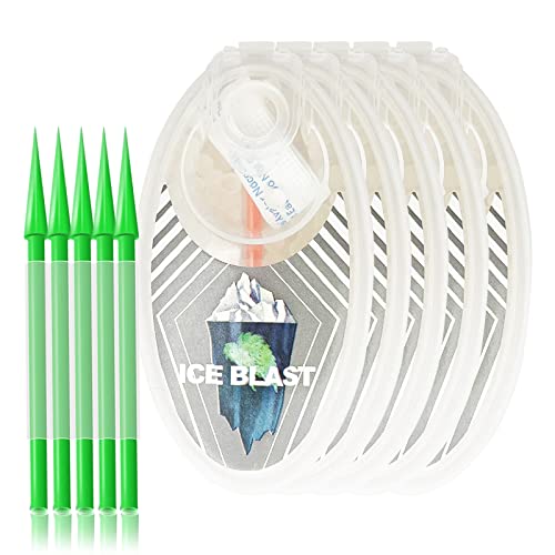 500PCS Pure Menthol Crushball Capsules for Cigarettes, Small Portable Menthol Aroma Capsules, Ball Shape Explosion Beads Pure Plant Fruit Extract Fresh Breath-Ice Mint