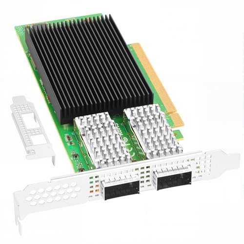 Image of Vogzone for BCM957508 Network Card, 2*QSFP56 100GbE PCIe 4.0 x16 NIC