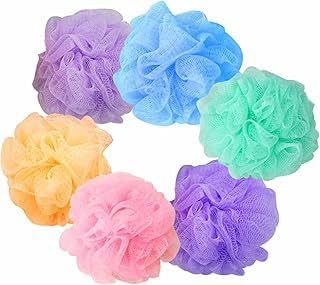Luxury Bathing Loofah Sponge Exfoliator Scrubber for High Lather Cleansing | Soft Mesh Body Wash Puff | Deep Exfoliating Bath Sponge for Men & Women | Skin-Friendly Shower Loofah (Pack of 2)-image-22