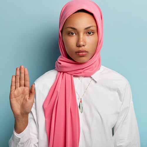 Palestine Necklace Free Palestine Flag Necklace for Women Palestine Scarf Necklace Palestinian Map Pendant Necklace Bring Them Home Now Necklace Ceasefire Now Palestine Gifts for Women Men3