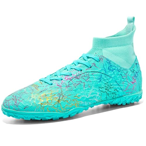 KUUK Chaussures de Football Hommes Femmes Turf Chaussures de Football Indoor Unisexe Artificielle Chaussures d'Entraînement Teen AG TF Herbe Synthétique...
