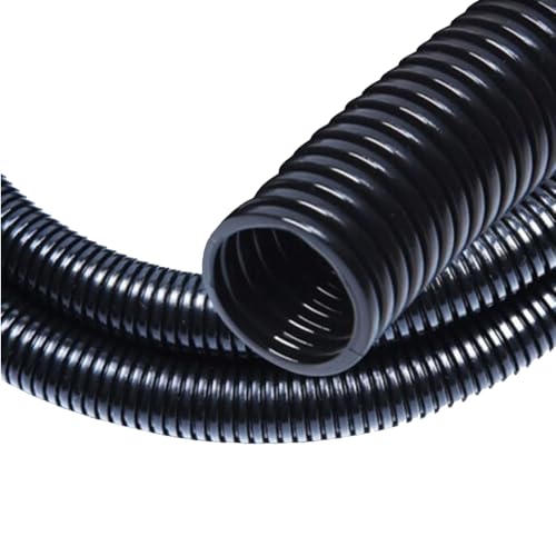 30 FT 1/2&rdquo; Wire Loom Split Tubing,Dog Cat Cord Protector,Split Wire Loom Tubing Wire Conduit...