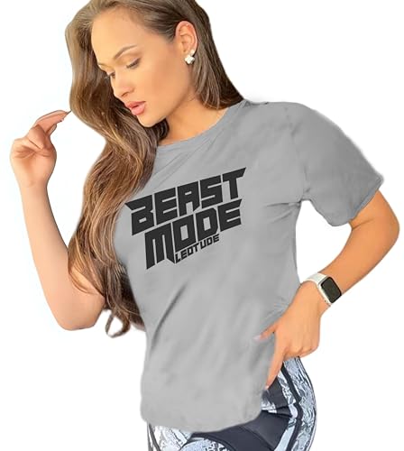 Image of LEOTUDE Women's Boyfriend-Loose Fit Round Neck Half Sleeve Cottonblend Women Tshirt (Color Multicolor)