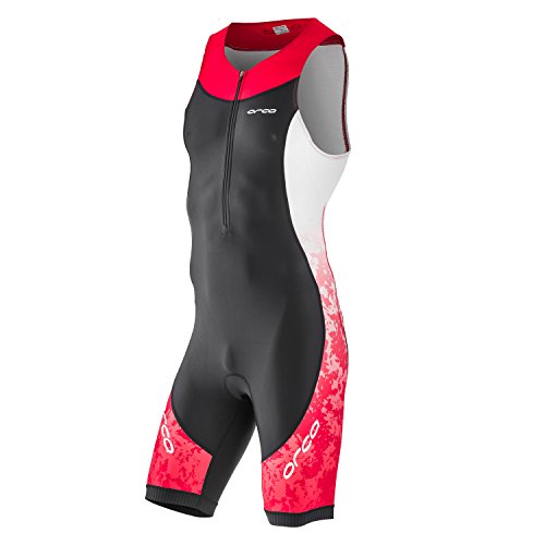 ORCA Men's Core Tri Race Suit (Black/Red, Medium)