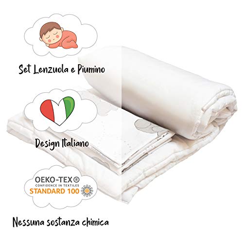 CangooCare® Piumotto Set Lenzuola 4 Pezzi