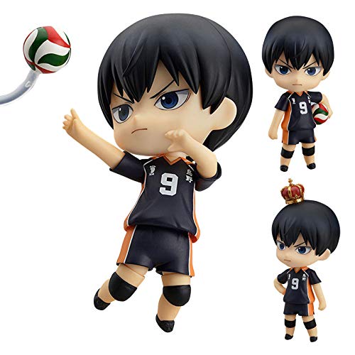 Jilijia Figura movible Q Versión Clay Man Cambiable Cara Figura Shoyo Hinata/Oikawa Tooru/Tobio Kageyama/Kozume Kenma Modelo de Personaje de Anime Figura de coleccionables