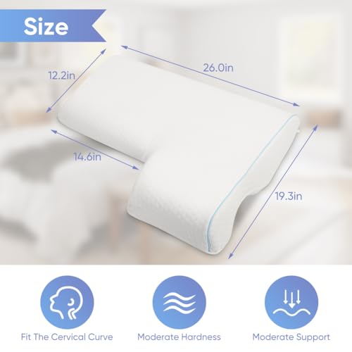 Almohada de espuma viscoelástica con orificio para brazo miniatura 6