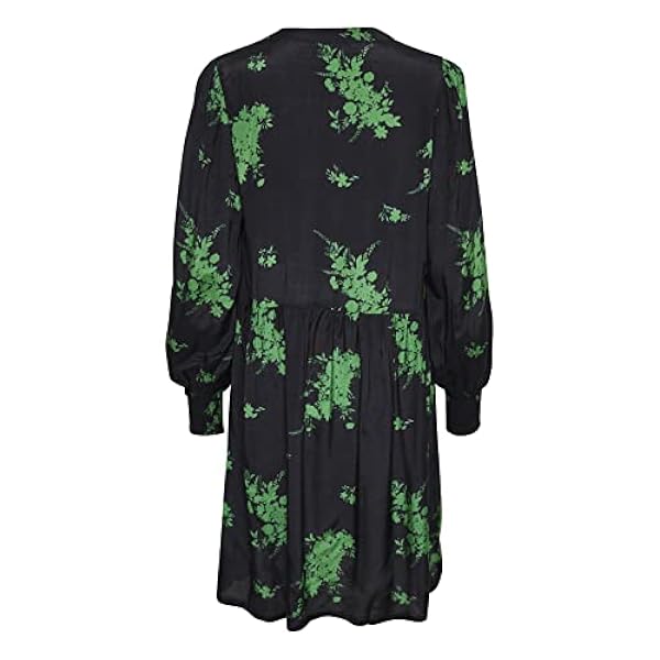 KAFFE Kaffe Damesjurk met lange mouwen, V-hals, Below The Knie dames Casual jurk