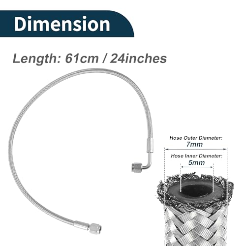Kit línea de alimentación de aceite AN-4 turbo cargador y manguera de retorno de drenaje con llave 3
