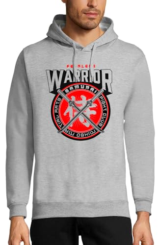 Sweat à capuche Sabres de Samouraï Homme noir collection Warrior Fight Club