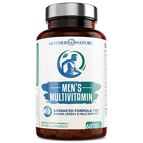 Multivitamins for Men | Advanced Multivitamin Capsules for Adults (60 Count) - Gluten-Free, Sugar-Free, Soy-Free, Dairy-Free & Vegan-Friendly Multimineral Supplement for Daily, Energy & Immune Support