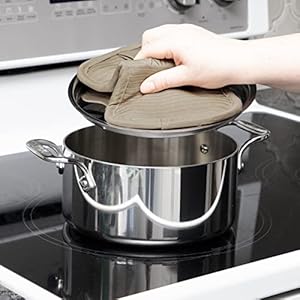 All-Clad Premium Pot Holder & Hot Pad: Heat Resistant up to 500 Degrees - 100% Cotton, 10"x6.25" Hot Pad for Kitchen and Barbeque, 1-Pack, Mushroom All Clad Premium Pot Holder Hot Pad Heat Resistant up to 500 Degrees 100 Cotton 10×625 Hot Pad for Kitchen and Barbeque 1 Pack Mushroom