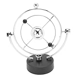 Riuulity Descripción de Movimiento Perpetua Electrónica Juguete, Decoración del Modelo de Movimiento de Planeta para el Aula de la Oficina en Casa Que USA para la Enseñanza de Regalos