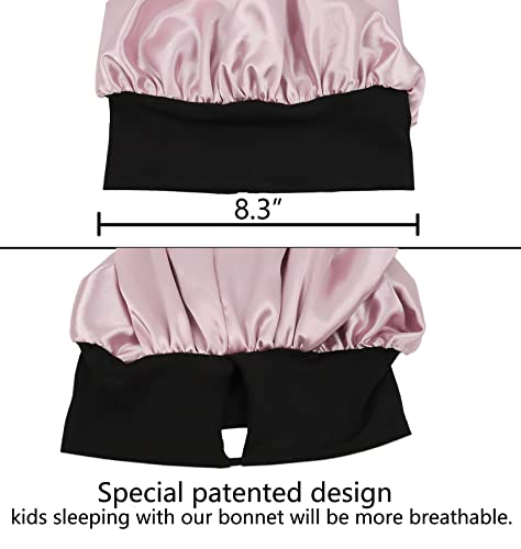 Sengterm Kids Long Satin Bonnet Girls Sleeping Cap Braids Bonnet For Long Curly Hair #TOP3