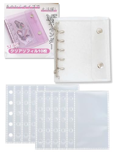 Amazon.co.jp: 三八商店 シール帳 透明 女の子 台紙 シールバインダー