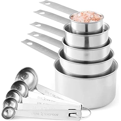 Stainless Steel Measuring Cups and Spoons Set Cover