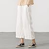 Womens Linen Cropped Pants Loose Casual Capri Cott... #2