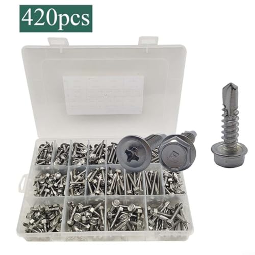 Vis cruciforme autoperceuse acier inoxydable 410 pour assemblage bois - 3