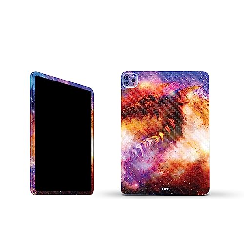 Image of MightySkins Carbon Fiber Skin Compatible with Apple iPad Pro 11 inch M2 4th Gen (2022) Full Wrap Kit - Dragon Nebula | Protective, Durable Textured Carbon Fiber Finish | Easy to Apply | Made in The USA