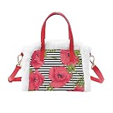 【Regalo perfecto】 Este bolso de mano multifuncional y esponjoso es el regalo perfecto para cualquier ocasión, como Navidad, Halloween, Día de San Valentín, cumpleaños y aniversarios.